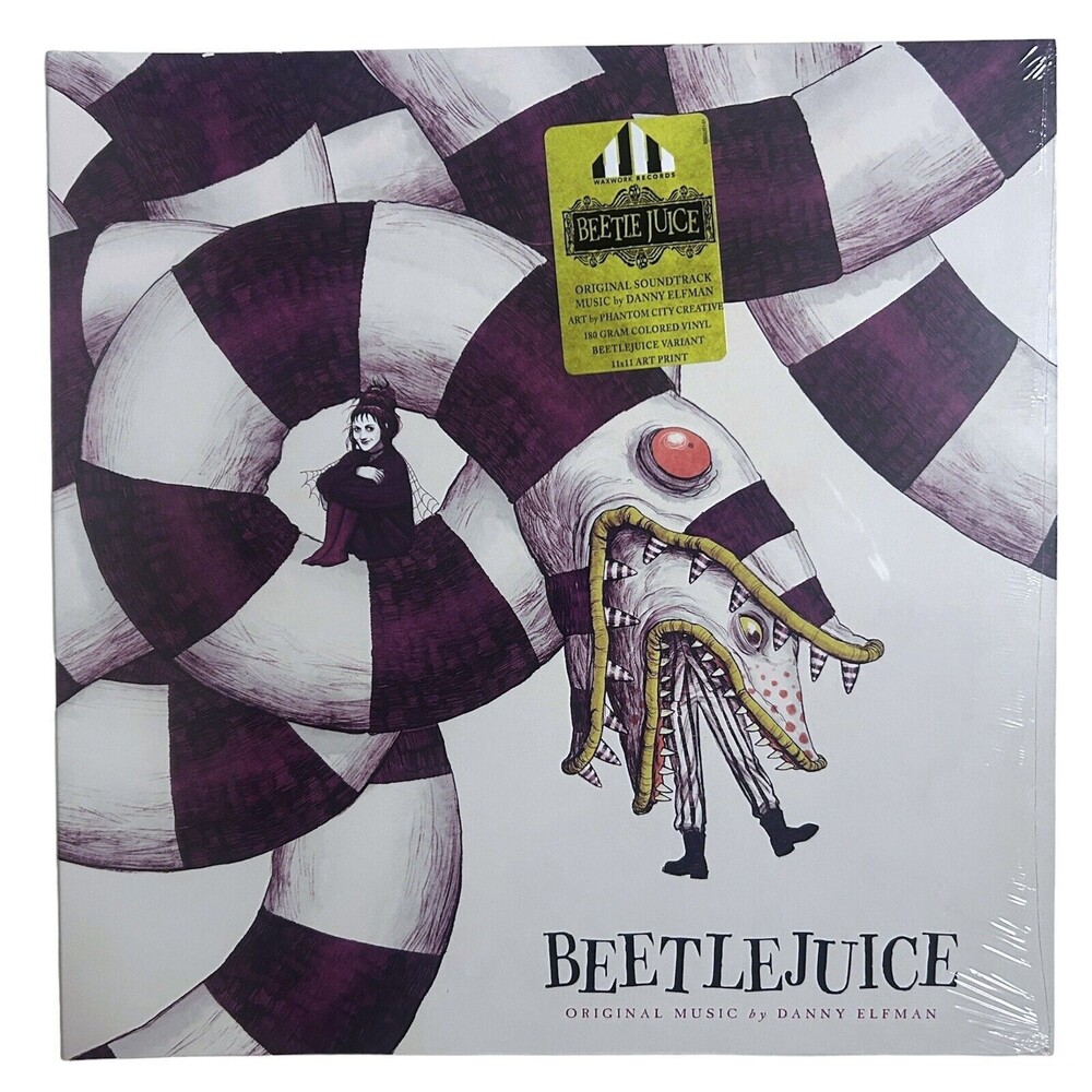 Beetlejuice Soundtrack "Beetlejuice" Swirl Vinyl LP Record Danny Elfman  In Hand